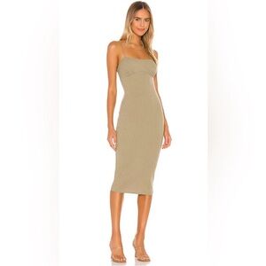 Camila Coelho Claudia Midi Dress in Sage Green